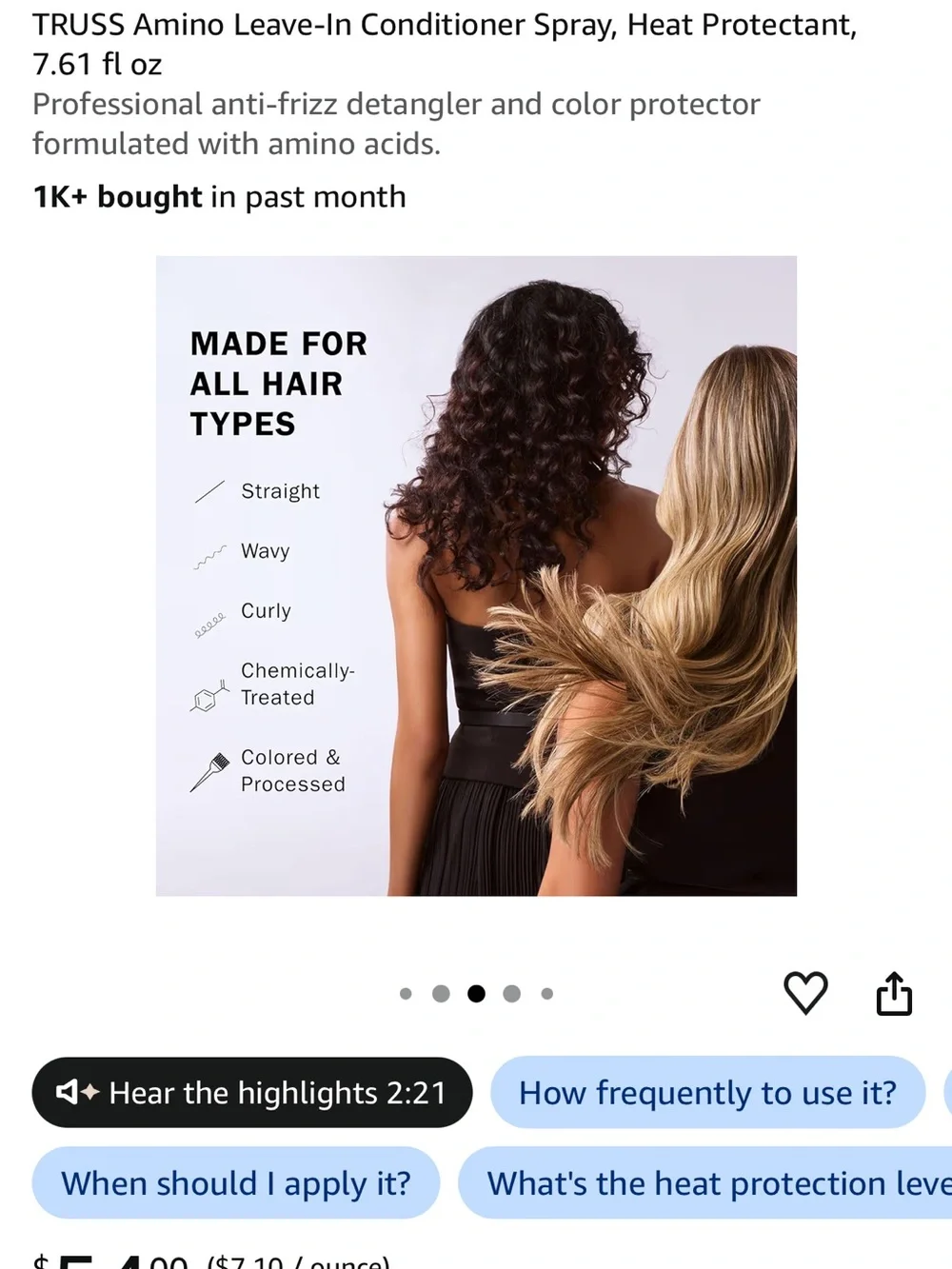 Truss Amino hair serum
